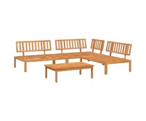 vidaXL Salon Palette de Jardin 4 pcs Bois d'acacia Massif, Ensemble de canapés de Jardin, canapé de Jardin, canapé sectionnel