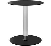 vidaXL Salontafel 40 cm gehard glas zwart322781 Noir G