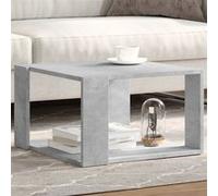 Vidaxl Table Basse Gris Béton 51,5x51,5x30 Cm Bois D'ingénierie Multicolore