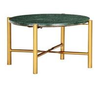 Vidaxl Table Basse Vert 60x60x35 Cm Pierre Véritable Et Texture Marbre Vert