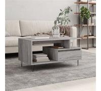 vidaXL Salontafel 90x49x45 cm bewerkt hout grijs sonoma831026 Gris G