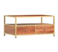 Bois d'Acacia Massif Table Basse Table d'Appoint Salon Canapé Maison vidaXL