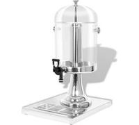 Distributeur de jus - vidaXL - 8 L - Acier inoxydable - Robinet - Bac d'égouttement