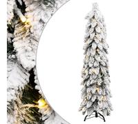 vidaXL Sapin de No?l artificiel avec 80 LED et neige floqu¿¿e 150 cm