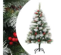 vidaXL Sapin de No?l artificiel avec pommes de pin et baies 150 cm