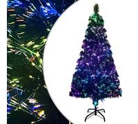 VIDAXL Sapin de No?l artificiel avec support Vert 150 cm Fibre optique