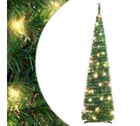 vidaXL Sapin de No?l artificiel escamotable 50 LED vert 120 cm