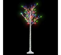 vidaXL Sapin de Noël 140 LED colorées Saule 1,5 m Int/Ext