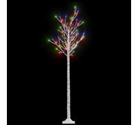 vidaXL Sapin de Noël 180 LED colorées Saule 1,8 m Int/Ext