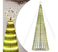 vidaXL Sapin de Noël à LED 1028 LED Blanc Chaud 403 cm, lumière de Noël, lumière de Noël LED, lumière de Noël extérieure, lumière de Jardin de Noël