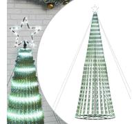 vidaXL Arbre de Noël lumineux conique 1028 LED blanc froid 403 cm
