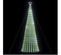 vidaXL Arbre de Noël lumineux conique 1028 LED blanc froid 403 cm