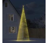 Sapin de Noël à LED 1544 LED blanc chaud 500 cm, décoration de Noël, lumière LED, lumière de Noël extérieure, cône de 358072