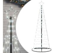 vidaXL Sapin de Noël à LED 200 LED Blanc Froid 180 cm, lumière de Noël, lumière de Noël LED, lumière de Noël extérieure, lumière de Jardin de Noël
