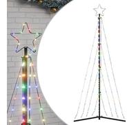 vidaXL Sapin de Noël à LED 339 LED colorées 187 cm, lumière de Noël, lumière de Noël LED, lumière de Noël extérieure, lumière de Jardin de Noël