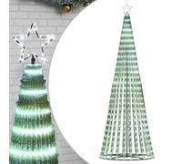 vidaXL Sapin de Noël à LED – 475 LED – blanc froid 247 cm – extérieur