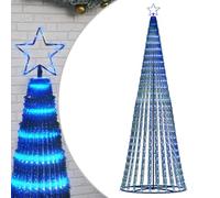 vidaXL Sapin de Noël à LED 475 LED Bleu 247 cm