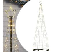 vidaXL Sapin de Noël à LED 550 LED blanc chaud 300 cm, lumière de Noël, lumière de Noël LED, lumière de Noël extérieure, lumière de jardin de Noël