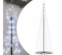 vidaXL Arbre de Noël lumineux conique 550 LED blanc froid 304 cm