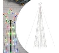 vidaXL Arbre de Noël lumineux avec piquets 1534 LED colorées 500 cm