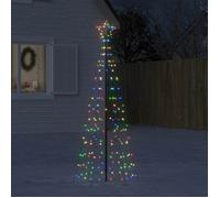 Sapin de Noël à LED avec piquets 220 LED colorées 180 cm, décoration de Noël, lumière LED, lumière de Noël 358102