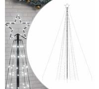 vidaXL Sapin de Noël à LED avec Pointes 1534 LED Blanc Froid 500 cm, lumière de Noël, lumière de Noël LED, lumière de Noël extérieure, lumière de Jardin de Noël