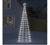 vidaXL Sapin de Noël à LED avec pointes 570 LED blanc froid 300 cm, décoration de Noël, lumière LED, lumière de Noël 358105