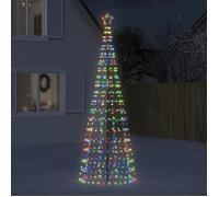 vidaXL Sapin de Noël à LED avec pointes 570 LED colorées 300 cm, décoration de Noël, lumière LED, lumière de Noël 358106