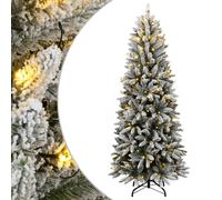 vidaXL Sapin de Noël artificiel 150 LED et flocon de neige 120 cm