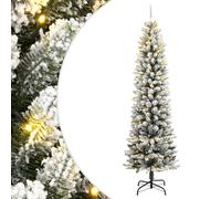 vidaXL Sapin de Noël artificiel 150 cm floqué - 150 LED, réaliste