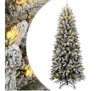 vidaXL Sapin de Noël artificiel 300 LED et neige floquée 210 cm 3315766