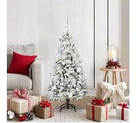 vidaXL Sapin de Noël Artificiel à Branches Articulées Blanc 120 cm 3397463
