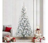 vidaXL Sapin de Noël Artificiel à Branches Articulées Blanc 210 cm 3397499