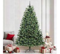 vidaXL Sapin de Noël Artificiel à Branches Articulées Vert 240 cm, Sapin de Noël moderne, en cône 3395506