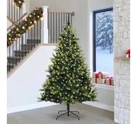vidaXL Sapin de Noël Artificiel à Charnières 300 LEDs Vert 240 cm