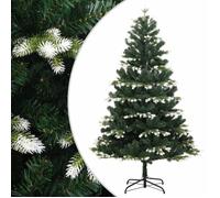 vidaXL Sapin de Noël artificiel à charnières avec neige floquée 120 cm 356755