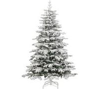 vidaXL Sapin de Noël artificiel à charnières avec neige floquée 180 cm