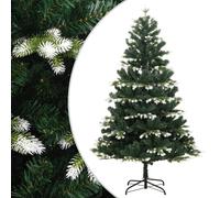 vidaXL Sapin de Noël artificiel à charnières avec neige floquée 240 cm