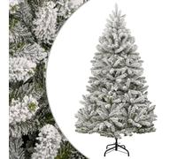 vidaXL Sapin de Noël artificiel à charnières avec neige floquée 270 cm 357796
