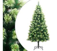 vidaXL Sapin de Noël artificiel à charnières avec support 180 cm