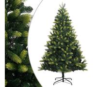 vidaXL Sapin de Noël artificiel à charnières avec support 210 cm