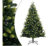 vidaXL Sapin de Noël artificiel à charnières avec support 210 cm 356763