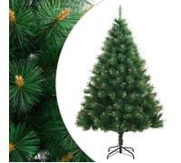 Sapin de Noël Artificiel à Charnières avec Support, Arbre de Noël avec Pointes, Décoration de Fête Intérieur Extérieur, Moderne, 240 cm