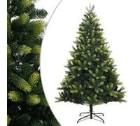 Sapin de Noël Artificiel à Charnières avec Support, Arbre de Noël avec Pointes, Décoration de Fête Intérieur Extérieur, Moderne, 120 cm