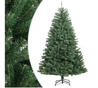 Sapin de Noël Artificiel à Charnières avec Support, Arbre de Noël avec Pointes, Décoration de Fête Intérieur Extérieur, Moderne, Vert 120 cm
