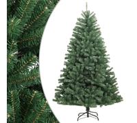 vidaXL Sapin de Noël artificiel à charnières avec support, vert 240 cm