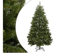 vidaXL Sapin de Noël artificiel à charnières avec support vert 240 cm