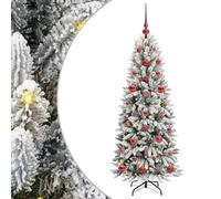 vidaXL Sapin de Noël Artificiel avec 150 LED avec Support Blanc 120 cm, Sapins Modernes, déco Cone pour Les fêtes, lumières LED Flexibles, alimenté par USB, décor Festif intérieur