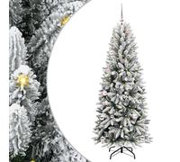 vidaXL Sapin de Noël artificiel avec 150 LED Blanc 63 x 63 x 150 cm