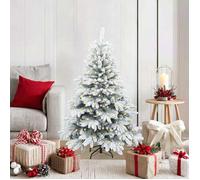 vidaXL Sapin de Noël artificiel avec 150 LED Vert 120 cm PE et PVC, Décor de salon, ornement en PVC moderne 3397584